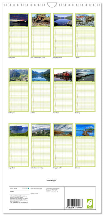 Norwegen (CALVENDO Familienplaner 2026)