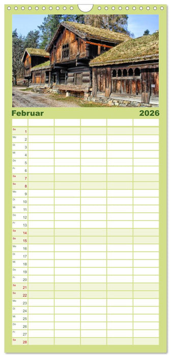 Norwegen (CALVENDO Familienplaner 2026)