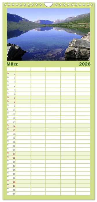 Norwegen (CALVENDO Familienplaner 2026)