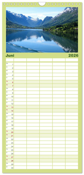 Norwegen (CALVENDO Familienplaner 2026)