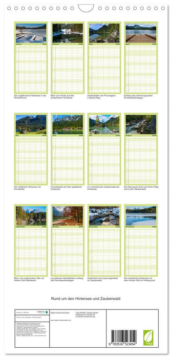 Rund um den Hintersee und Zauberwald (CALVENDO Familienplaner 2026)
