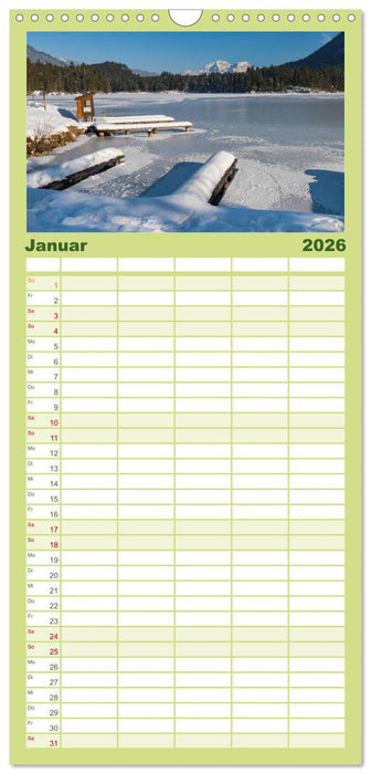 Rund um den Hintersee und Zauberwald (CALVENDO Familienplaner 2026)