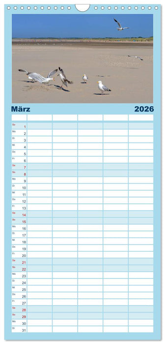 Nordseeträumereien (CALVENDO Familienplaner 2026)
