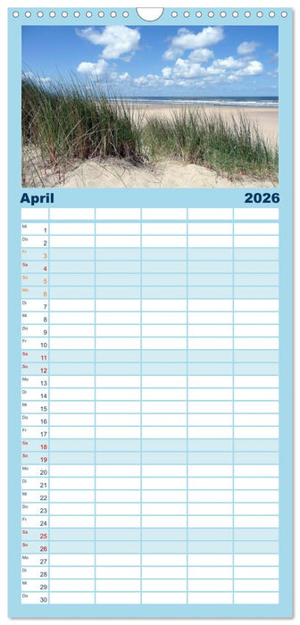 Nordseeträumereien (CALVENDO Familienplaner 2026)