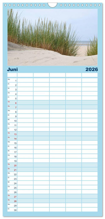 Nordseeträumereien (CALVENDO Familienplaner 2026)