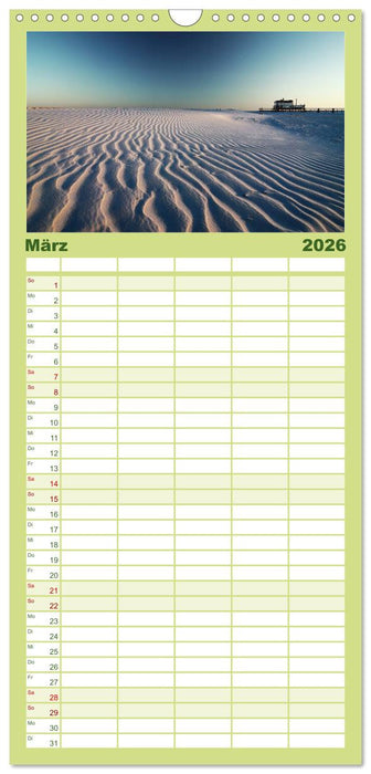 St. Peter-Ording (CALVENDO Familienplaner 2026)