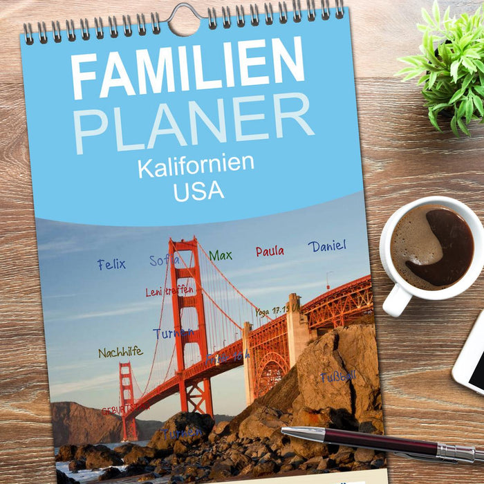 Kalifornien USA (CALVENDO Familienplaner 2026)