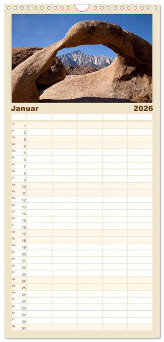 Kalifornien USA (CALVENDO Familienplaner 2026)