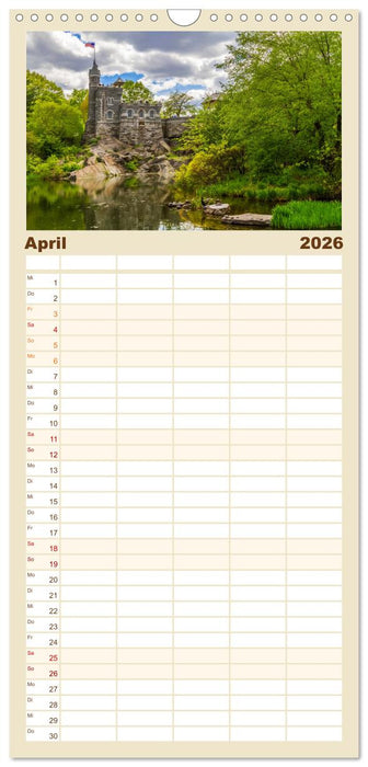 NEW YORK Bekannte Blicke (CALVENDO Familienplaner 2026)