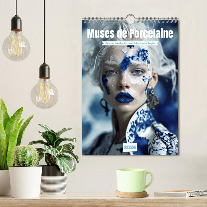 Muses de Porcelaine (CALVENDO Calendrier mensuel 2026)