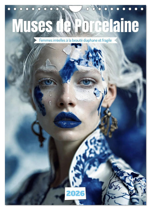 Muses de Porcelaine (CALVENDO Calendrier mensuel 2026)