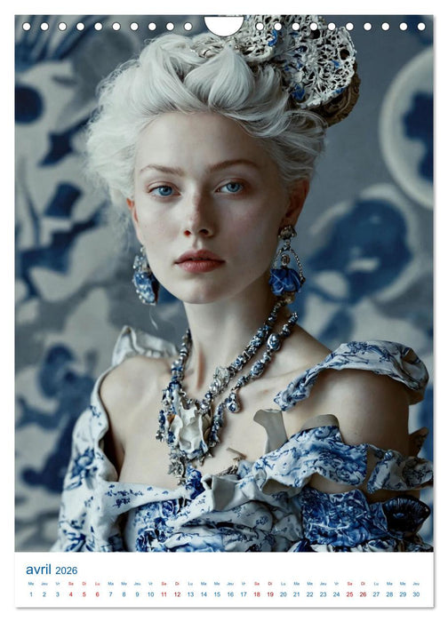 Muses de Porcelaine (CALVENDO Calendrier mensuel 2026)