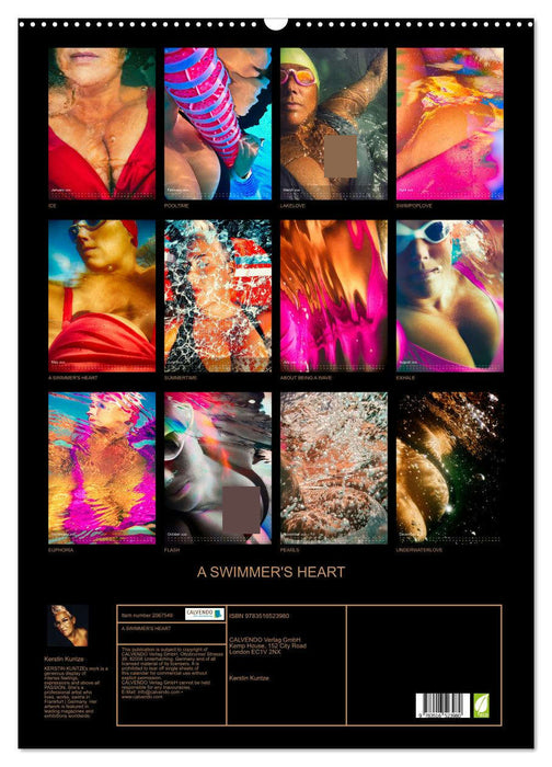 A SWIMMER'S HEART (CALVENDO Monthly Calendar 2026)