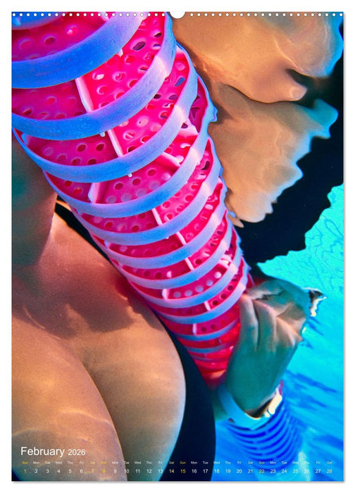 A SWIMMER'S HEART (CALVENDO Monthly Calendar 2026)