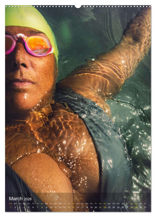 A SWIMMER'S HEART (CALVENDO Monthly Calendar 2026)