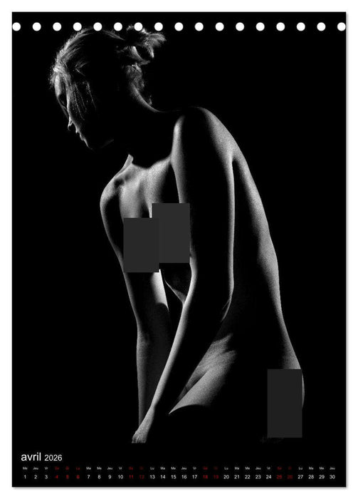 Les Femmes en Lumière (CALVENDO Calendrier mensuel 2026)