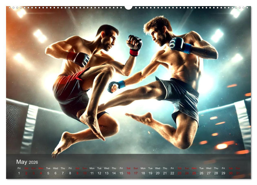 MMA UK - The ultimate fight (CALVENDO Monthly Calendar 2026)
