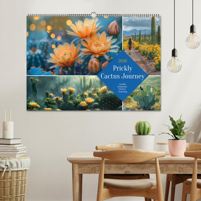 Prickly Cactus Journey (CALVENDO Monthly Calendar 2026)