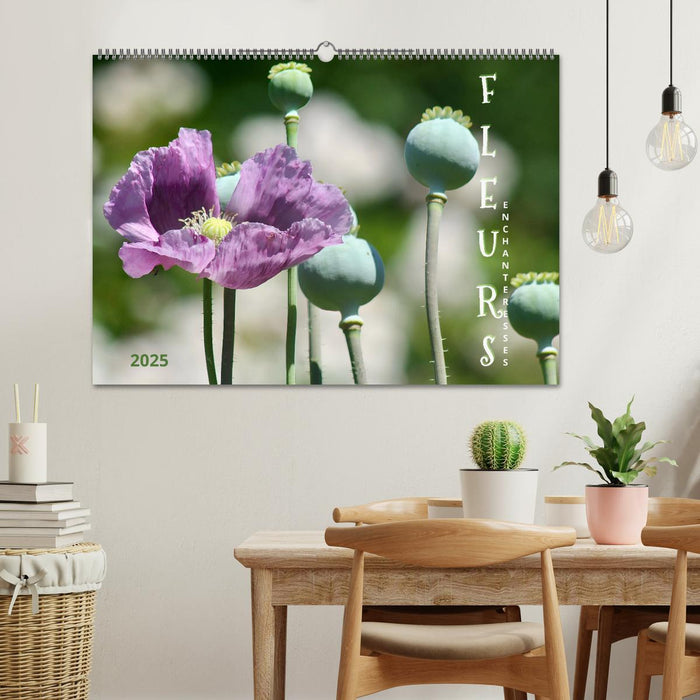 DES FLEURS ENCHANTERESSES (CALVENDO Calendrier mensuel 2026)