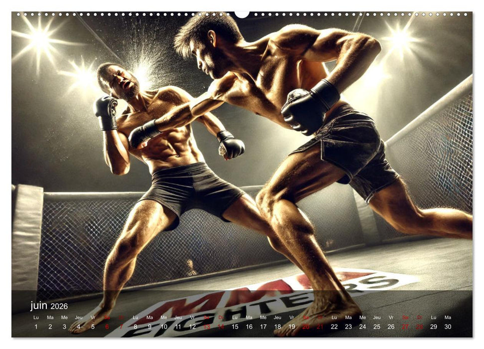 MMA - Mixed Martial Arts France (CALVENDO Calendrier supérieur 2026)
