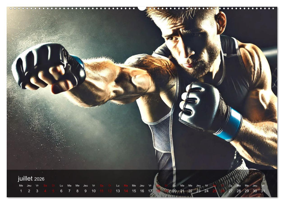 MMA - Mixed Martial Arts France (CALVENDO Calendrier supérieur 2026)