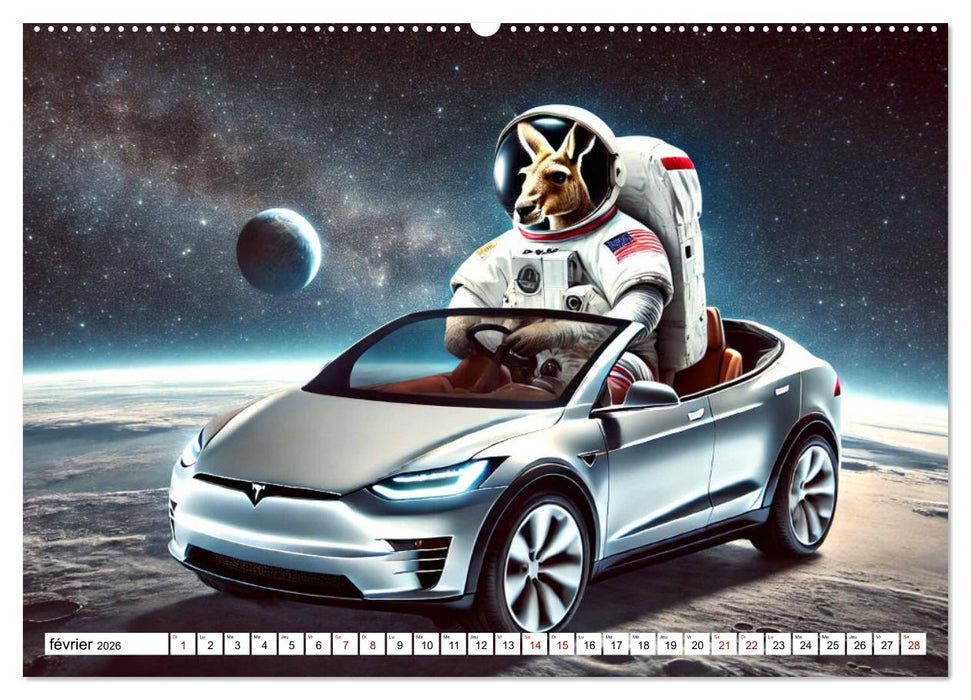 Illusions animales - Amusez-vous au gré de ces scènes animales rocambolesques (CALVENDO Calendrier mensuel 2026)