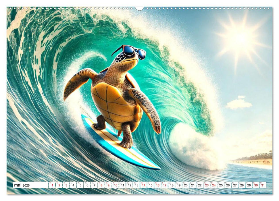 Illusions animales - Amusez-vous au gré de ces scènes animales rocambolesques (CALVENDO Calendrier mensuel 2026)