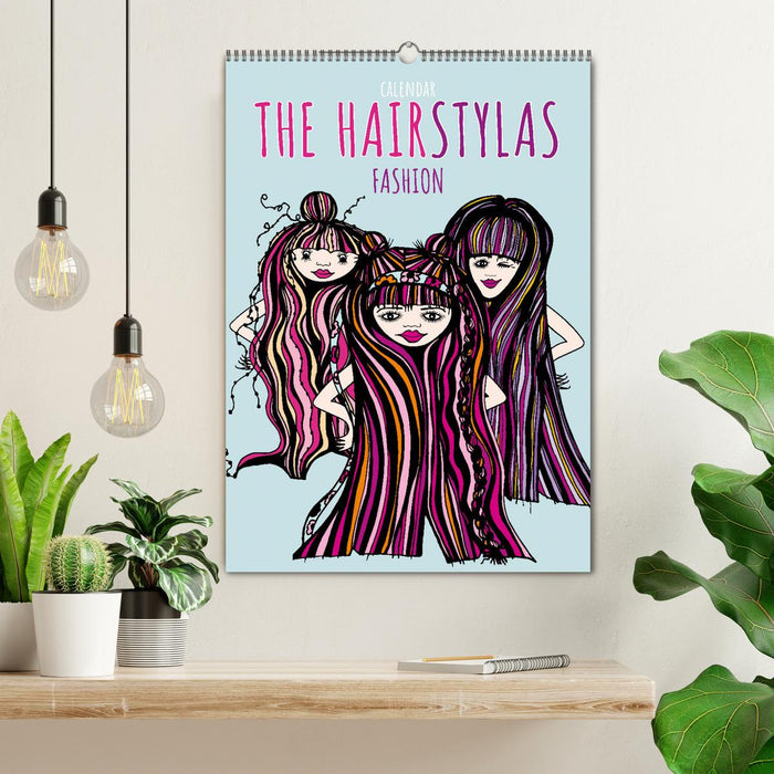 The HAIRSTYLAS Fashion (CALVENDO Monthly Calendar 2026)