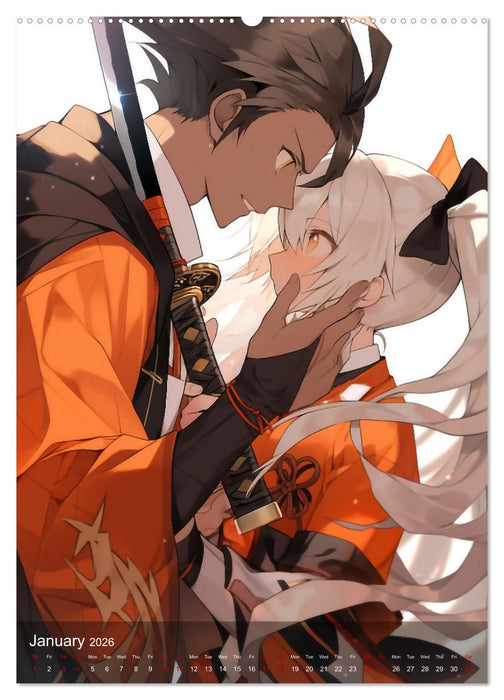 Her Love, His Life and Anime (CALVENDO Premium-Calendar 2026)