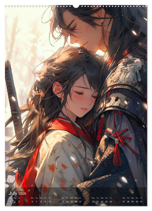 Her Love, His Life and Anime (CALVENDO Premium-Calendar 2026)