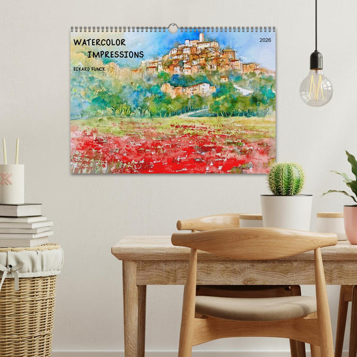 WATERCOLOR IMPRESSIONS (CALVENDO Monthly Calendar 2026)