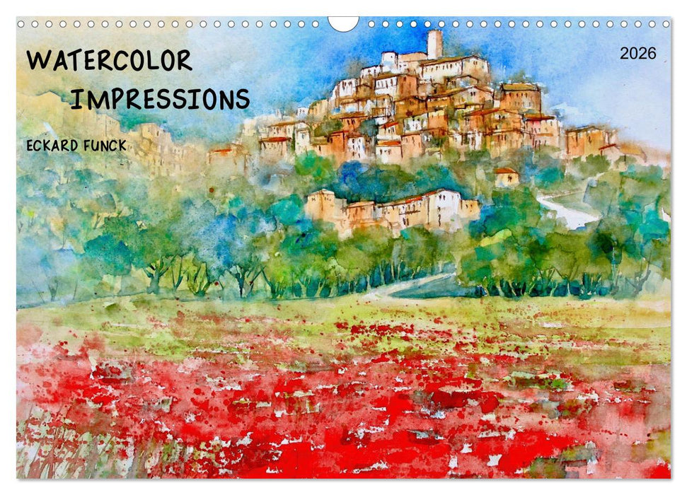 WATERCOLOR IMPRESSIONS (CALVENDO Monthly Calendar 2026)
