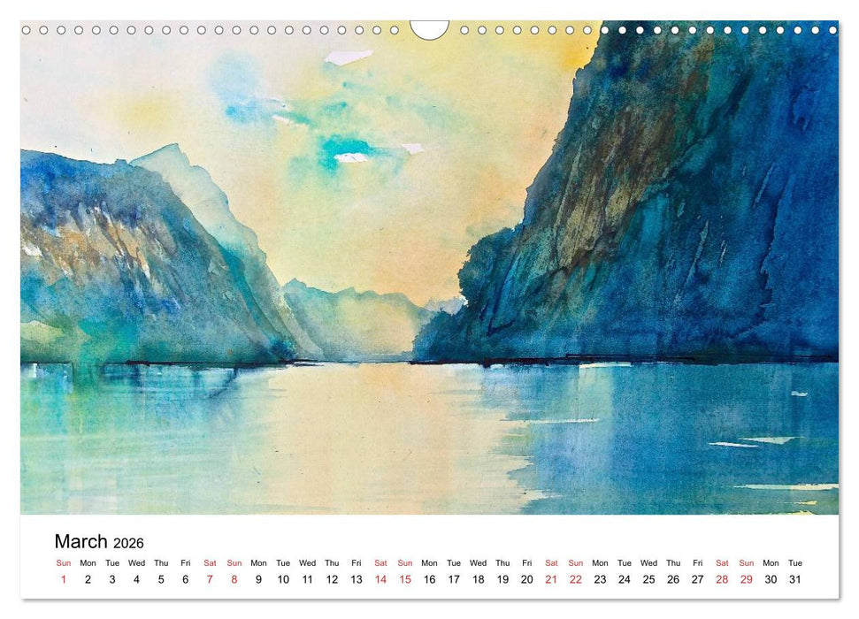 WATERCOLOR IMPRESSIONS (CALVENDO Monthly Calendar 2026)