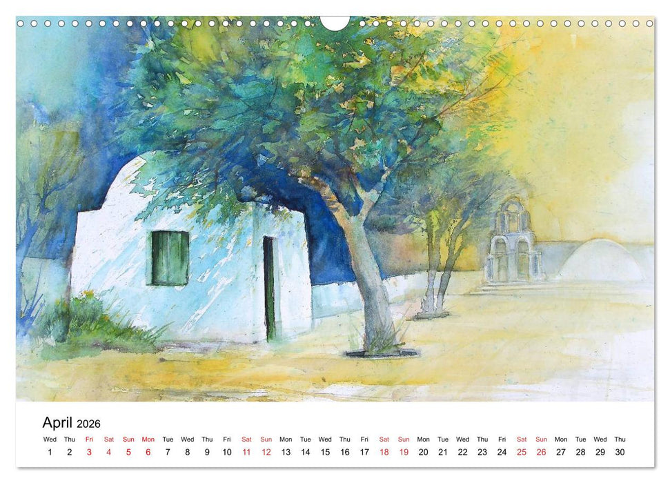 WATERCOLOR IMPRESSIONS (CALVENDO Monthly Calendar 2026)