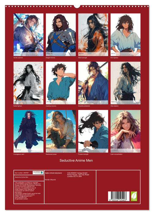 Seductive Anime Men (CALVENDO Premium-Calendar 2026)