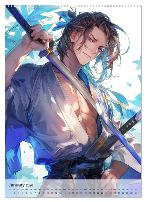 Seductive Anime Men (CALVENDO Premium-Calendar 2026)