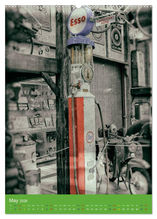 Fuel vintage pumps (CALVENDO Monthly Calendar 2026)
