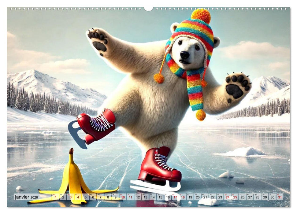 Illusions animales - Amusez-vous au gré de ces scènes animales rocambolesques (CALVENDO Calendrier supérieur 2026)