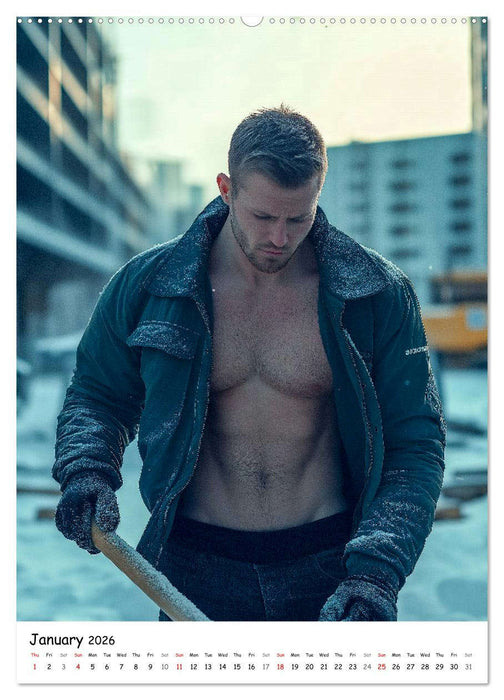 Hot Builders - Hard at Work (CALVENDO Monthly Calendar 2026)