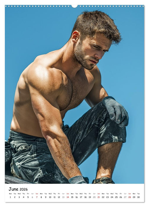 Hot Builders - Hard at Work (CALVENDO Monthly Calendar 2026)