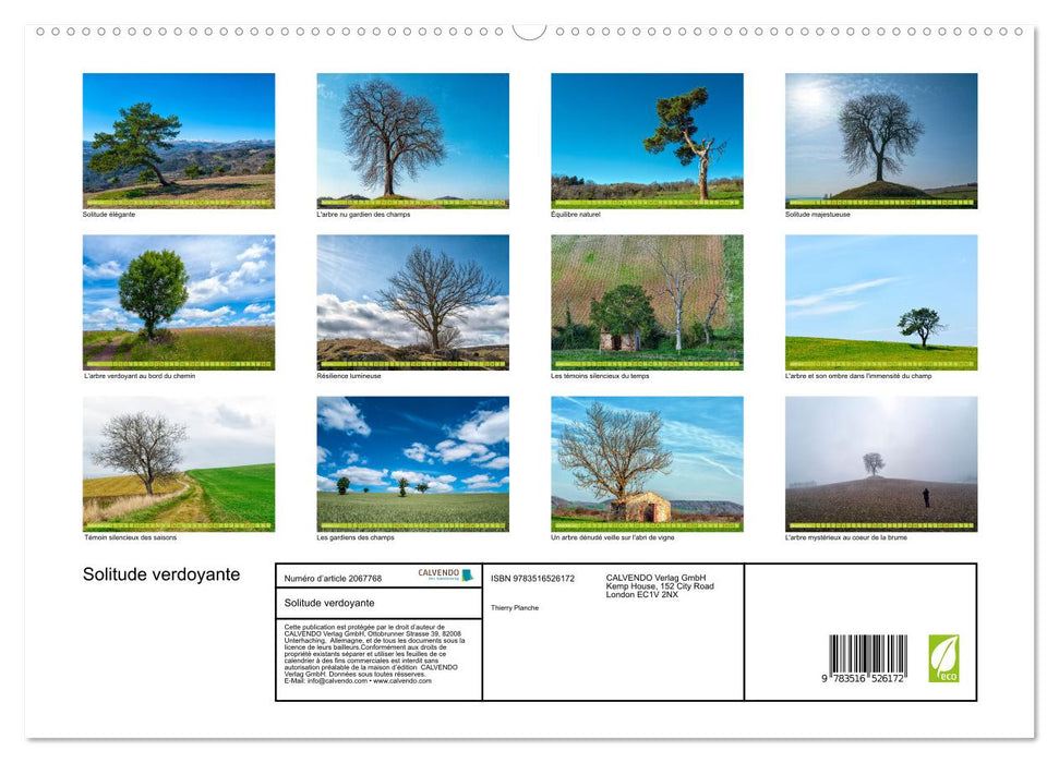 Solitude verdoyante (CALVENDO Calendrier supérieur 2026)