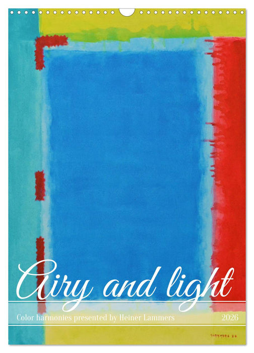 Airy and light color harmonies (CALVENDO Monthly Calendar 2026)