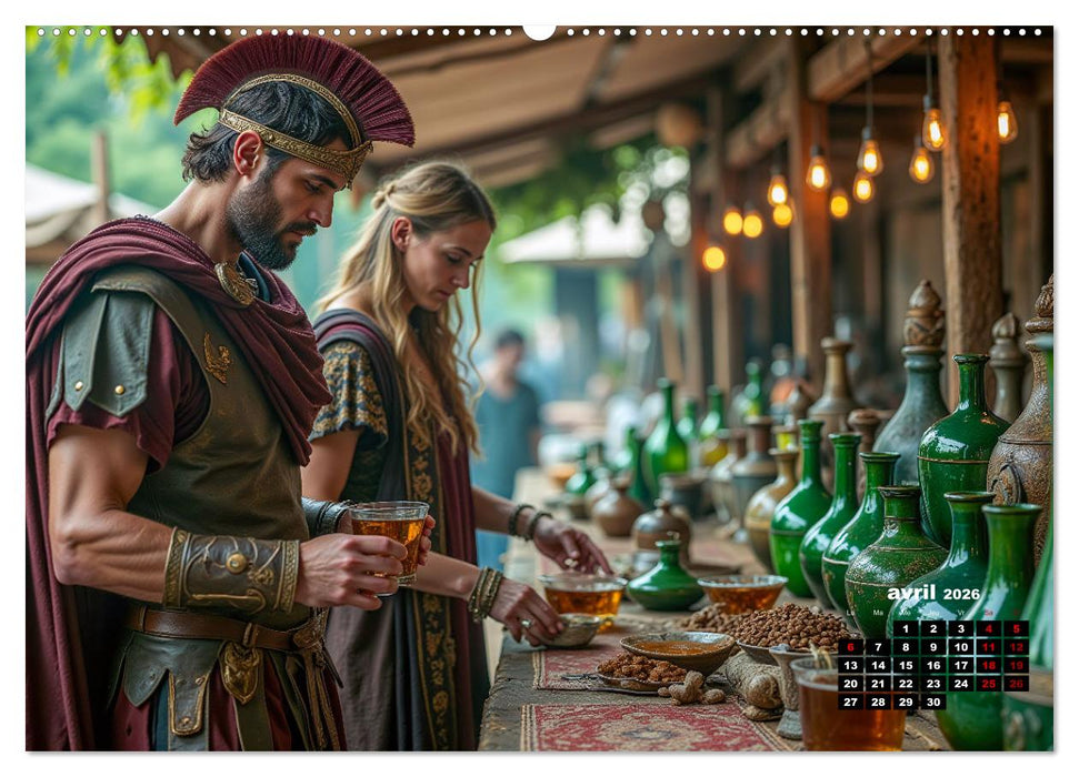 La vie pendant l'Antiquité - Rome et les Romains (CALVENDO Calendrier mensuel 2026)