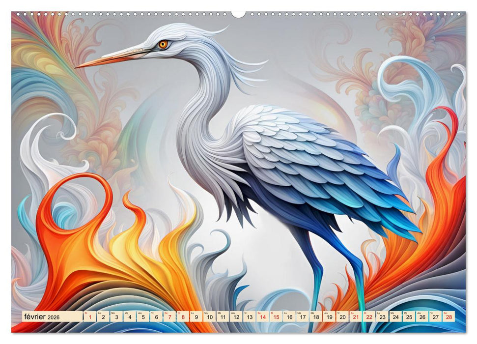 Les fractales animales (CALVENDO Calendrier mensuel 2026)