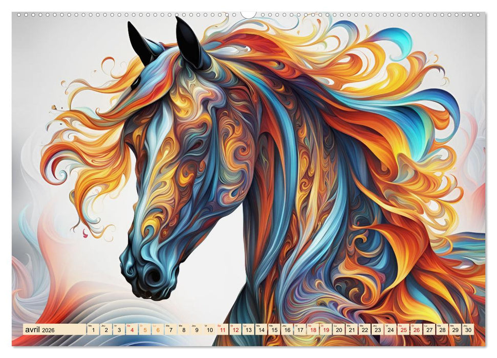 Les fractales animales (CALVENDO Calendrier mensuel 2026)