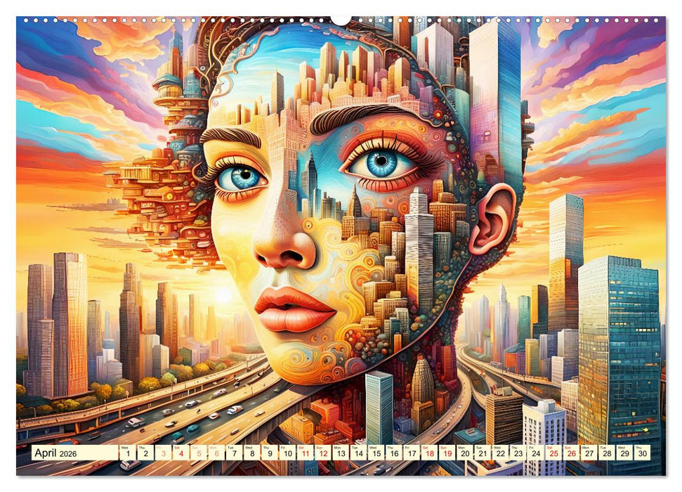 Faces of the metropolis (CALVENDO Monthly Calendar 2026)