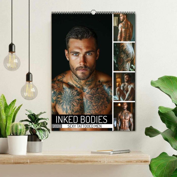 Inked Bodies - Sexy Tattooed Men (CALVENDO Monthly Calendar 2026)