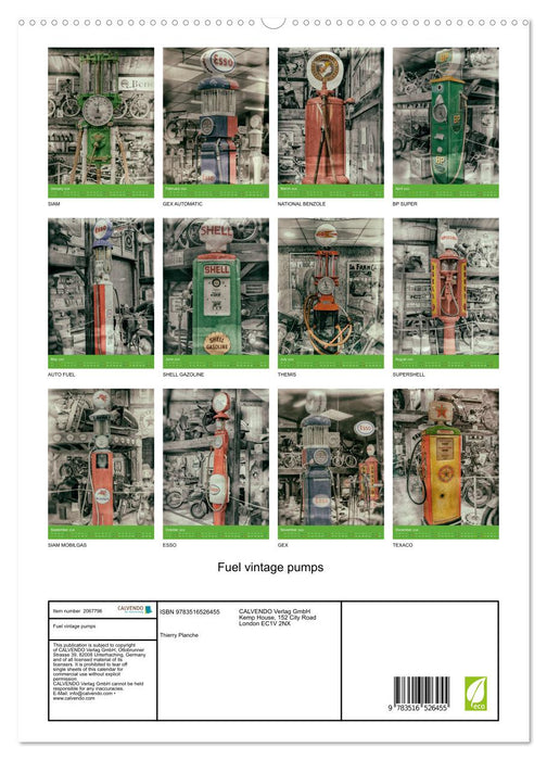 Fuel vintage pumps (CALVENDO Premium-Calendar 2026)