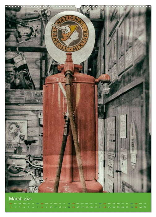Fuel vintage pumps (CALVENDO Premium-Calendar 2026)