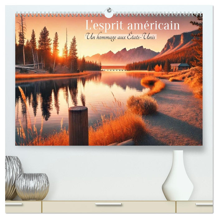 L'esprit américain - Un hommage aux États-Unis. (CALVENDO Calendrier supérieur 2026)